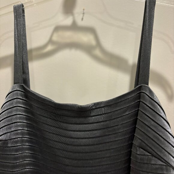 R&M Richards Gun Metal Gray, spaghetti-straps, Short Party/Cocktail Dress sz 16P - Picture 3 of 8